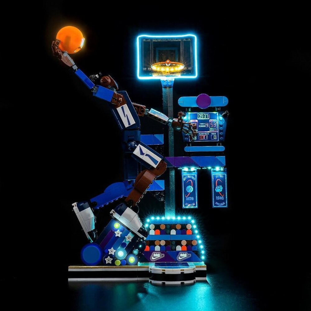Upgraded Light Kit for Lego Nike Slam Dunk Building Set 43010 (NO BLOCKS)